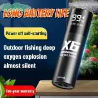 ราคา PUFFZY Aerator พร้อม 48H Runtime 5W Low Noise ปั๊มออกซิเจน แบบพกพา USB ชาร์จถังปลา Aerator ถังปลา Aerator สําหรับตกปลาตกปลา (46409190144)
