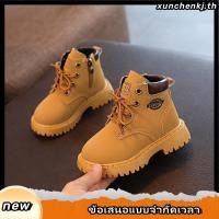 ราคา NEWEST BOYS LEATHER BOOTS COOL BOYS BOOTS CHILDRENS LEATHER BOOTS แถมกล่อง (56509398378)