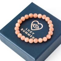 ราคา LUCY SUMMER กำไลข้อมือหิน Peach Moonstone พีชมูนสโตน (21495235620)