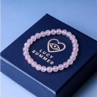 ราคา LUCYSUMMER กำไลข้อมือหินแท้ Rose Quartz โรสควอตซ์ ขนาด 6 mm (43216916619)