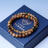 ราคา LUCYSUMMER กำไลข้อมือหินแท้ ไหม 5 สี จักรพรรดิ์ Premium AAAAA Multicolor Rutilated Quartz กำไลหินแท้ รับประกันหินแท้ (1578546534)