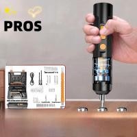 ราคา ชุดเครื่องมือไฟฟ้า PROS สว่านแบตเตอรี่ลิเธียมน้ําหนักเบาดีไซน์ไร้สาย สว่านไฟฟ้าขนาดเล็กแบบชาร์จไฟได้ 4 2V มัลติฟังก์ชั่น (46255065647)