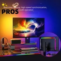 ราคา PROS Gaming LED Strip USB 24 27 32 นิ้วหน้าจอคอมพิวเตอร์ LED Strip บรรยากาศตกแต่งคอมพิวเตอร์เดสก์ท็อป Strip (55508551147)