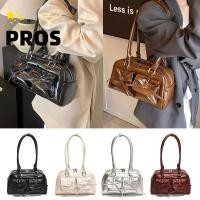 ราคา PROS Women Tote Handbags Bow Purse Ballet Style Womens Shoulder Bag Retro PU Under The Arm Clutch Bag for Women (51958469123)