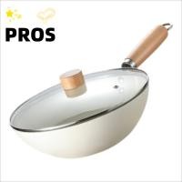 ราคา PROS กระทะ กระทะพร้อมฝาปิด Non Stick Saucepan หม้อชาทนทาน 20 24 ซม ด้ามไม้หม้อปรุงอาหารเซรามิกไม่เคลือบแก๊สเตาแม่เหล็กไฟฟ้า (50501126774)