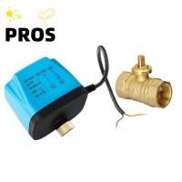ราคา PROS โซลินอยด์วาล์ว DN50 ปกติปิดบอลวาล์วไฟฟ้า DC12V 24V AC220V 2 Way Two Wire One control วาล์วทองเหลือง Actuator (50008475578)