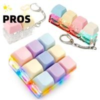 ราคา PROS พวงกุญแจ Fidget ปุ่มปุ่มกดคีย์บอร์ดนิ้ว บรรเทาความเครียด DIY คีย์บอร์ด Pass เวลาหยิกของเล่นเด็ก (42929888138)