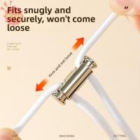 ราคา WYJS กางเกงเอวยางยืด Drawstring DIY สายล็อค Stopper เข็มขัดหัวเข็มขัด 2M ปรับ Sweatpants เอวสายรัด Drawstring (54958717405)