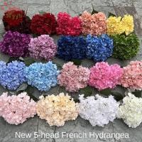 ราคา WYJS ดอกไม้ไฮเดรนเยียประดิษฐ์ DIY ผ้าไหมดอกไม้ไฮเดรนเยียปลอม ขนาดใหญ่ 5 หัวดอกไม้ตกแต่งสําหรับงานแต่งงานหน้าแรก (53008713327)