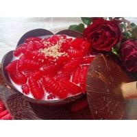ราคา สีสวยสีมงคล ครองแครงแป้งสาคูสีแดงแก่นฝาง ขนาดแพ็คละ500กรัม (22061243132)