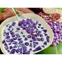 ราคา เม็ดบัวลอยแป้งสาคูมันม่วงเผือกหอม ขนาดแพ๊คละ500กรัม (25663592251)