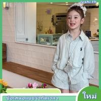 ราคา ชุดเด็กผู้หญิงผ้าลินินผ้าฝ้ายป้องกันแสงแดดกางเกงขาสั้นสองชิ้น (42328545170)