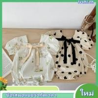 ราคา ชุดรอมเปอร์ ประดับโบว์ ลายจุด สไตล์เจ้าหญิง แฟชั่นฤดูร้อน สําหรับเด็กทารกแรกเกิดผู้หญิง อายุ 0 24 เดือน (41767492096)