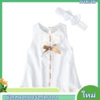 ราคา b ชุดเดรสกระโปรงสําหรับเด็กทารกผู้หญิงสีขาวปักลายลูกไม้ (47008686937)