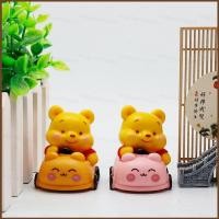 ราคา ZY2 6 ชิ้น Winnie the pooh Pooh Bear พัฟรถการ์ตูน Butter Bear Action Figure เครื่องประดับของขวัญสําหรับเด็ก YZ2 (53457847584)