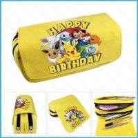 ราคา ZY2 กล่องดินสอโปเกมอน Pikachu กระเป๋าเก็บดินสอความจุขนาดใหญ่การ์ตูนอะนิเมะ Squirtle กระเป๋าเครื่องเขียน YZ2 (51958974917)