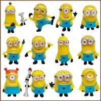 ราคา ZY2 12 ชิ้น Minions Action Figure Big eye น่ารักตุ๊กตาของเล่นสําหรับเด็กเครื่องประดับคอลเลกชันของขวัญ YZ2 (45907869418)