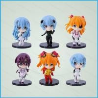 ราคา ZY2 6pcs NEON GENESIS EVANGELION EVA Ayanami Rei Chibi Mini Action Figure อะนิเมะสะสมเครื่องประดับ YZ2 (44508999949)