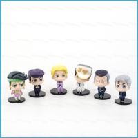 ราคา ZY2 6 ชิ้นผจญภัย JoJos Bizarre เพชรแตก Rohan Kishibe Chibi Action Figure ชุดเครื่องประดับ YZ2 (44379446098)