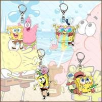 ราคา ZY2 รุ่น Q SpongeBob อะนิเมะพวงกุญแจแหวนพวงกุญแจการ์ตูน Keyfob พวงกุญแจแบบพกพา SpongeBob Patrick Star YZ2 (42379581635)
