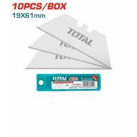 ราคา TOTAL ใบมีดคัดเตอร์ 61x19mm 10ใบ รุ่น THT519001 ใช้กับคัดเตอร์ รุ่นTG5126101 THT5116118 THT5126128 (57854703474)