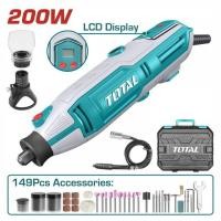 ราคา Total เครื่องเจียร์แม่พิมพ์ สายอ่อน 200 วัตต์ พร้อมอุปกรณ์ รุ่น TG2006 Mini Grinder (57504707749)