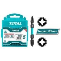 ราคา Total รุ่น TACIM16PH233 ดอกไขควงลม 2 หัว ปากแฉก PH2 x 65 มม แพ็คละ 10 อัน (55804707762)