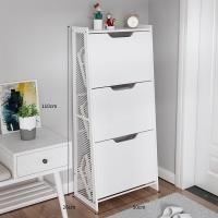 ราคา ตู้รองเท้าเหล็ก ตู้ Kasut ตู้เก็บรองเท้าหลายชั้น ชั้นวางของ IKEA (29019037003)