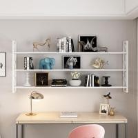 ราคา Wrought iron shelf wall storage shelf bookshelf bedroom partition shelf shelf shelf Nordic wall wall cabinet hanging cab (27468617596)