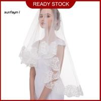 ราคา SUNFA ชุดแต่งงานสีขาวยาวเก๋ไกด้วยขอบลูกไม้สำหรับเจ้าสาว (49407009141)