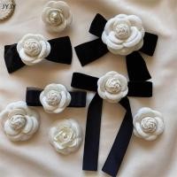 ราคา Jyjy เข็มกลัดดอกไม้คาเมลเลียแนววินเทจผูกโบว์ผ้ากำมะหยี่สำหรับสตรีเสื้อคอปกเสื้อ (52806069247)