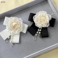 ราคา Jyjy แฮนด์เมด Camellia ดอกไม้เข็มกลัดมุกพู่โบว์ผูกคอเสื้อยกทรงแฟชั่นเข็มกลัดเครื่องประดับป้ายเครื่องประดับ (52309355060)