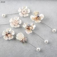 ราคา Jyjy เข็มกลัดดอกไม้เปลือกหอยมุกเทียมสำหรับผู้หญิงช่อดอกไม้สีขาวเข็มกลัดยาวปกคอเสื้อของขวัญ (56459351212)