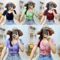ราคา พร้อมส่ง เสื้อครอปไหมพรม ถ่ายจากสินค้าจริง (6542132515)