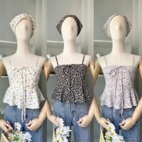 ราคา Daisy topเสื้อครอปสายเดี่ยวพร้อมผ้าคลุมผมcute (27492222520)