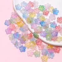 ราคา 50ชิ้นอะคริลิดอกไม้หมวกลูกปัดทําเองแฮนด์เมดสร้อยข้อมืออุปกรณ์เสริมสีผสมดอกซากุระ เคลือบทองโรย (29882964656)