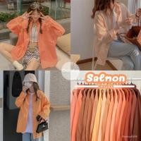 ราคา เสื้อเชิ้ตโอเวอร์ไซส์ สีส้ม แขนยาวและแขนสั้น (25467369322)