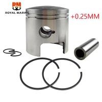 ราคา 12100 95353 025 PISTON ชุด 0 25 สําหรับ Suzuki outborad มอเตอร์ 20HP 25HP 30HP DT20 DT25 DT30 12100 95353 71 25MM 12140 96351 025 (54009392137)