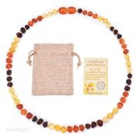 ราคา KING Certified Genuine Baltic Amber Teething NecklaceRaw Unpolished Baroque Baltic Amber Necklace Baby Beads for Teethers (16605177894)