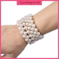 ราคา King สร้อยข้อมือยางยืดประดับเพชรมุก 7 แถวเครื่องประดับสําหรับเจ้าสาว (10377561209)
