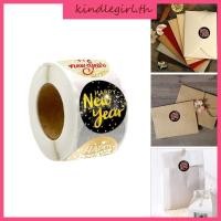 ราคา KING 500 ชิ้นสติ๊กเกอร์สวัสดีปีใหม่ป้ายห่อคริสต์มาสฉลากกาวในตัวสําหรับคริสต์มาสการ์ดปัจจุบันกล่อง Cand (44229011171)