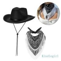 ราคา King แฟชั่นหมวกคาวบอย MasqueradeParty เครื่องแต่งกาย Bandanas ชุด Halloween Dress Up Suit (27455679628)