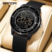 ราคา SANDA 2205 Man TPU Strap กีฬาแฟชั่นนาฬิกาทหาร 1 (52254661243)
