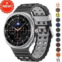 ราคา สายทูโทน Samsung Galaxy Watch 8 Classic 46MM ซิลิโคนสร้อยข้อมือกีฬาสําหรับ Galaxy 8 40 มม 44 มม สายนาฬิกา (43959986836)
