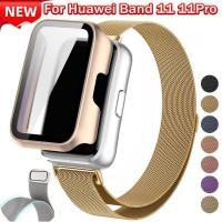 ราคา สร้อยข้อมือ Milanese PC สําหรับ Huawei Watch Band 11 Band 11Pro หน้าจอฝาครอบป้องกันสําหรับ Huawei Band 11 Band 11Pro สายสแตนเลส Band (49107604793)