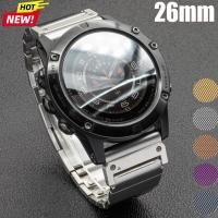 ราคา Quick Fit สายสแตนเลสสําหรับ Garmin Quatix 8 Tactix 8 Fenix 8 51 มม 7 Pro 7X 6X Plus 5X Pro โลหะสําหรับ Garmin Tactix Epix Pro Watchband (41064502511)