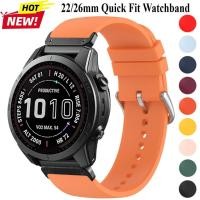 ราคา 22 26 มม QuickFit สายนาฬิกาสําหรับ Garmin Fenix 8 Insest 3 2 Fenix 7x 6x 7x Pro EasyFit สร้อยข้อมือซิลิโคนสําหรับ Taxtix 8 7 Garmin Endour 3 2 Dessent Mk3i Mk2i Forerunner 965 265 (26886164252)