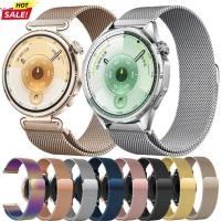 ราคา 18 22MM สแตนเลสสตีลสายรัดสําหรับ Huawei GT6 46 41 มม แม่เหล็กสําหรับ Huawei GT6 GT6Pro GT5 GT5Pro GT4 GT3 GT2 สแตนเลสสตีล (56350141489)