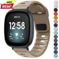 ราคา สําหรับ Fitbit Versa 4 Versa3 Versa 2 Versa สายนาฬิกากีฬาสายรัดข้อมือซิลิโคนสําหรับ Fitbit Versa Lite Sense Sense2 Band corre (26139737221)