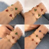 ราคา สร้อยข้อมือเหล็กไทเทเนียมฝังเพชร หลายสี หรูหรา และตามสมัยนิยม (51604758947)